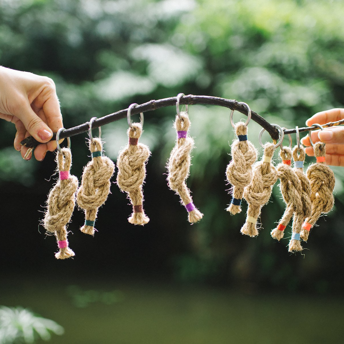 Jute Keychain